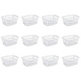 Sterilite 12458012 1.5 Bushel/53 Liter Rectangular Laundry Basket, White (Pack of 12) | Amazon (US)