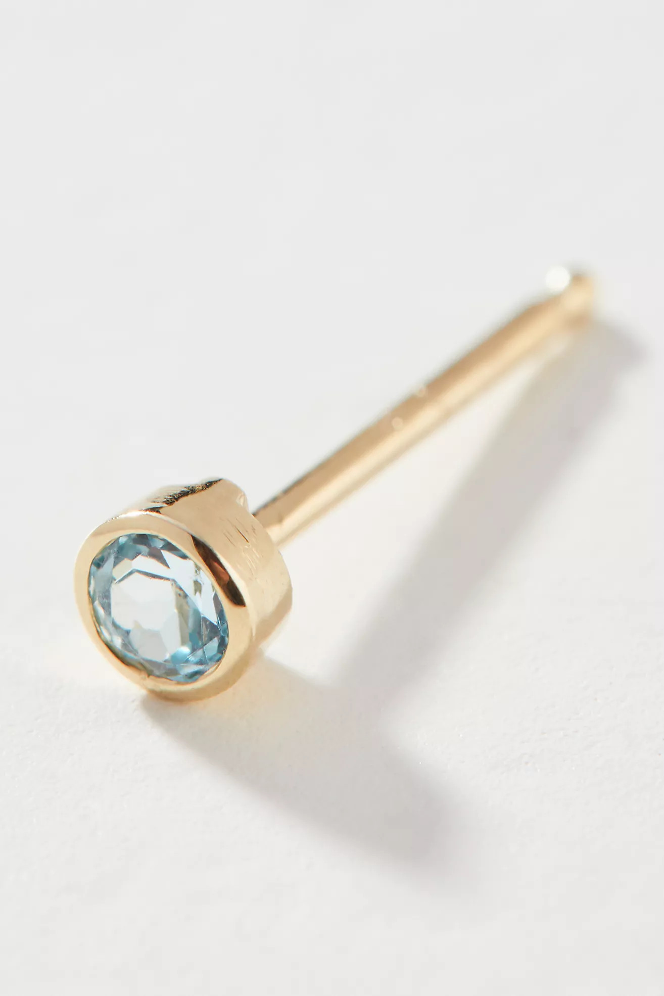 Maya Brenner 14k Yellow Gold Birthstone Post Earrings | Anthropologie (US)