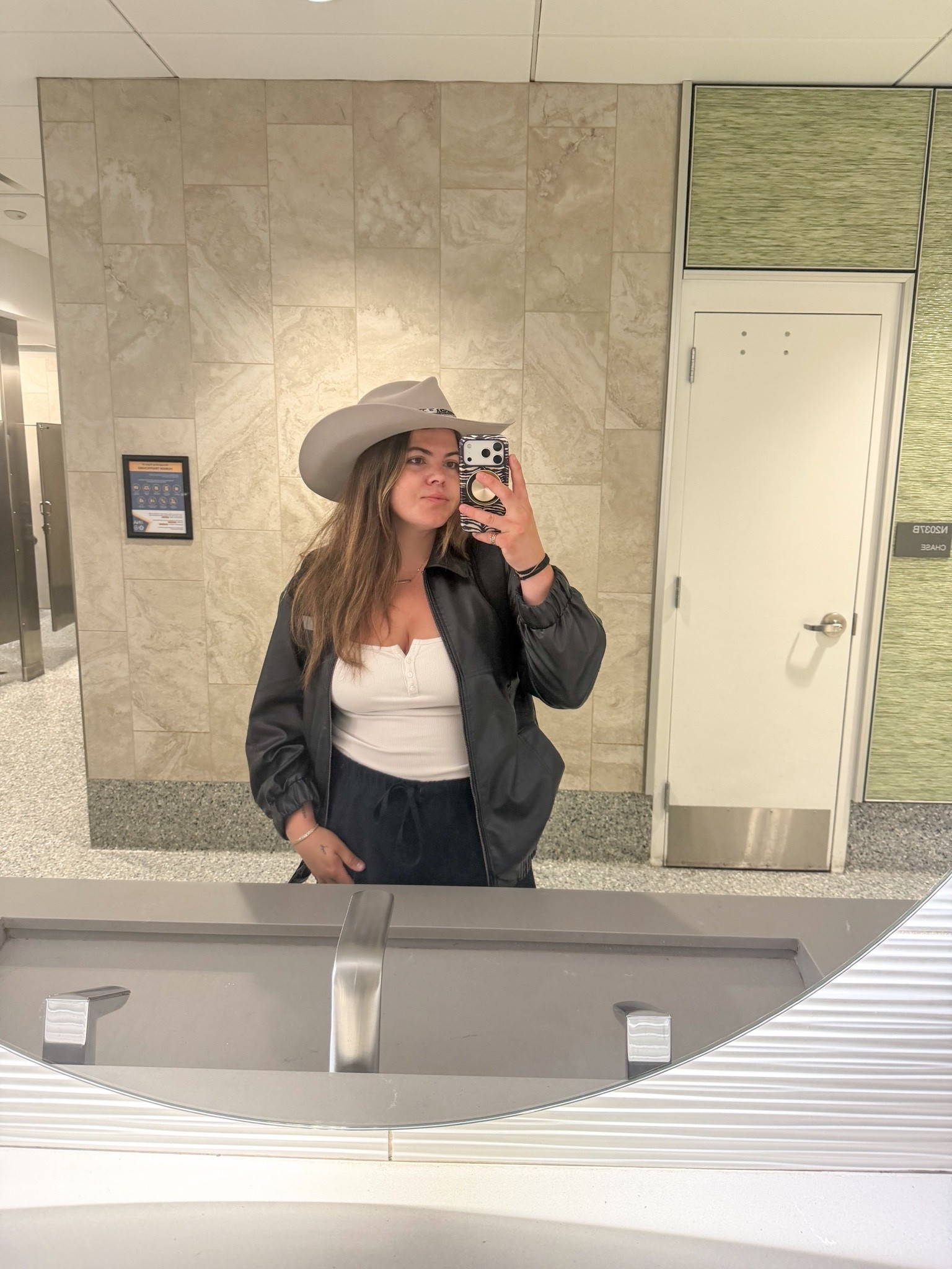 Travel outfit!

Nashville > Iowa 🤍 

These @Aritzia  pants are worth every penny - they don’t wrinkle so they’re the best travel pants. Size large
Braless top from @abercrombie  size large
@amazon leather bomber jacket size xl
Custom hat from @rustler

Travel outfit, airport outfit, keyword

#LTKmomlife #LTKootd #LTKTravel