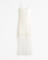 Women's Crochet-Style Fringe Mini Dress | Women's Dresses & Jumpsuits | Abercrombie.com | Abercrombie & Fitch (US)