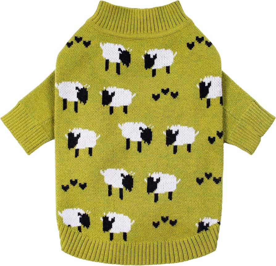 Fitwarm Funny Sheep Dog Sweater, Thermal Winter Clothes for Small Dogs, Boy, Girl - Dog Holiday P... | Amazon (US)