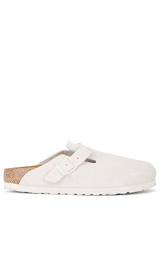 Boston Soft Footbed Clog in Antique White | Revolve Clothing (Global)