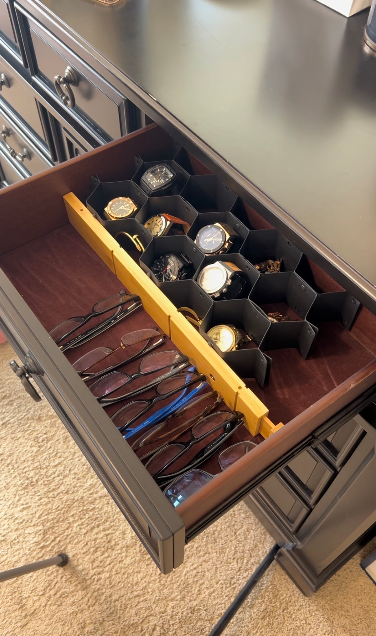 This watch organizer fit perfect into drawers and makes it easy to see all watches  

#LTKootd #LTKSeasonal #LTKgrwm