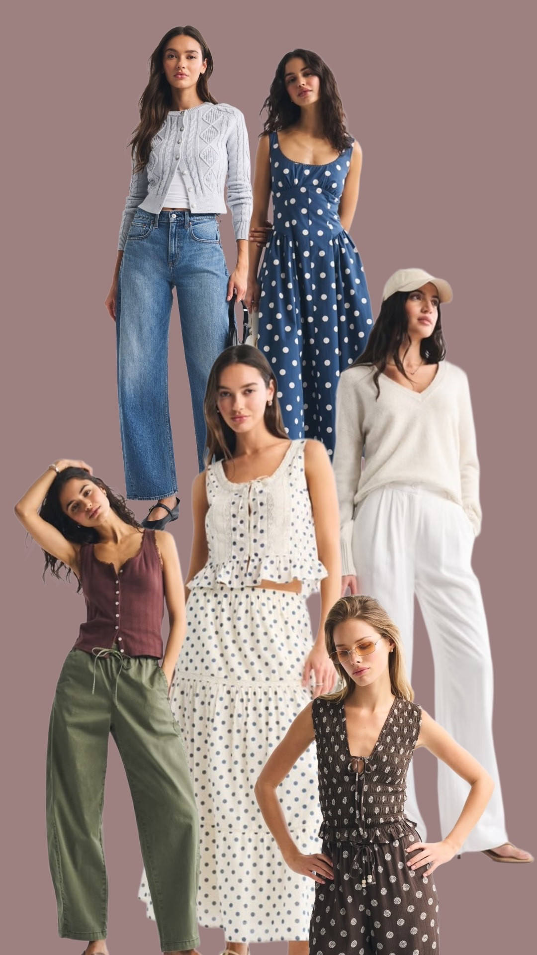 Everything I’d grab during the LTK Spring Sale at @abercrombie. I’m loving the polka dots, so this dress and set are a must! I live in my pull on barrel pants, those are a non negotiable and their denim is my favorite. So I’d grab a new pair + shorts! And you gotta get some linen pants. Classic and pulled together! 

#LTKootd #LTKmomlife #LTKSpringSale