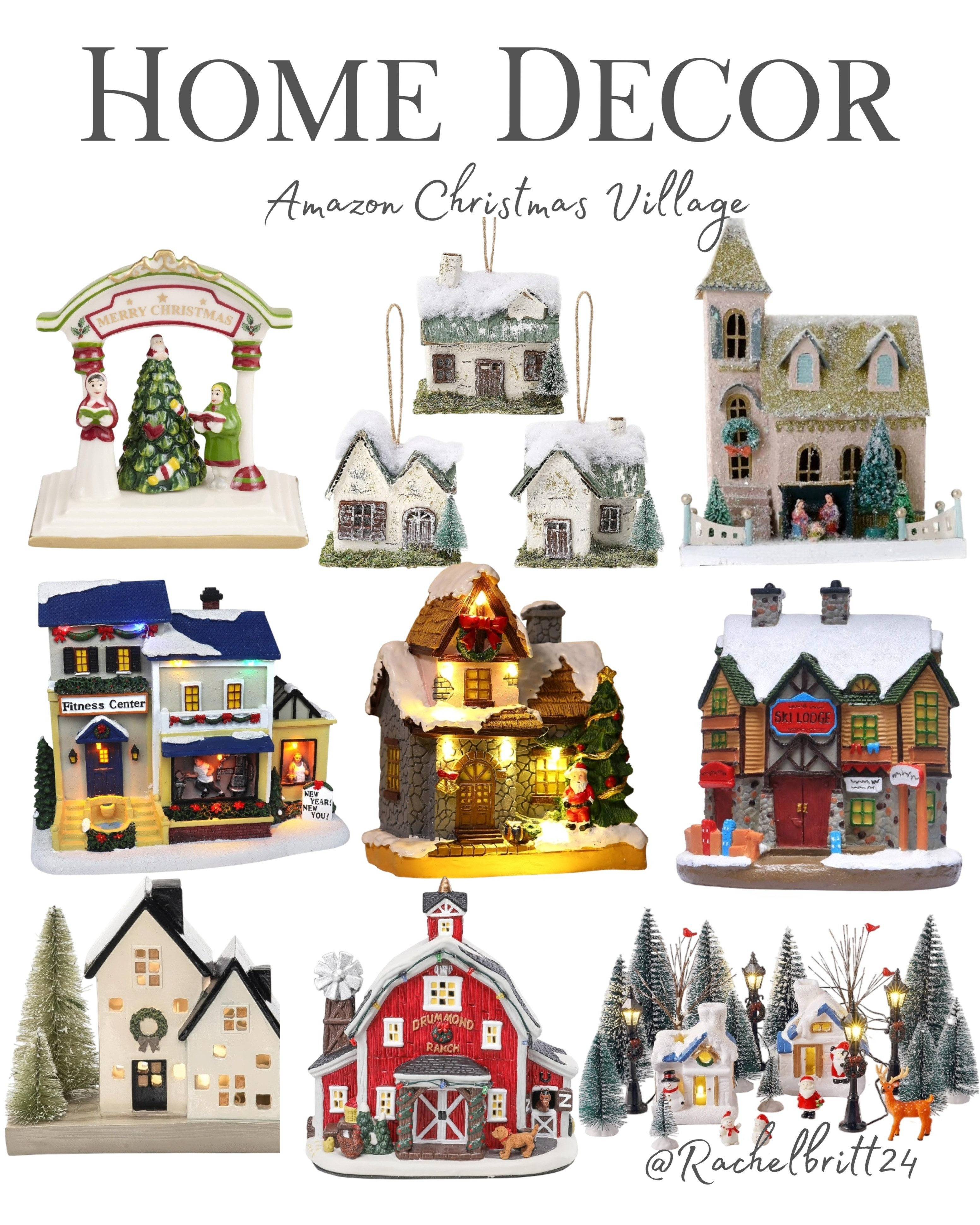 The cutest little town for the holidays! Start or complete your festive display with these amazing Amazon Christmas Village finds! They sell out every year, so grab your tiny houses, trees, and figures now. Tap to shop and build your dreamy winter wonderland! #ChristmasVillage #AmazonHome #HolidayDecor #ChristmasDecor #LTKHome #AmazonFinds #ShopNow #WinterWonderland

#LTKSeasonal #LTKHome #LTKSaleAlert
