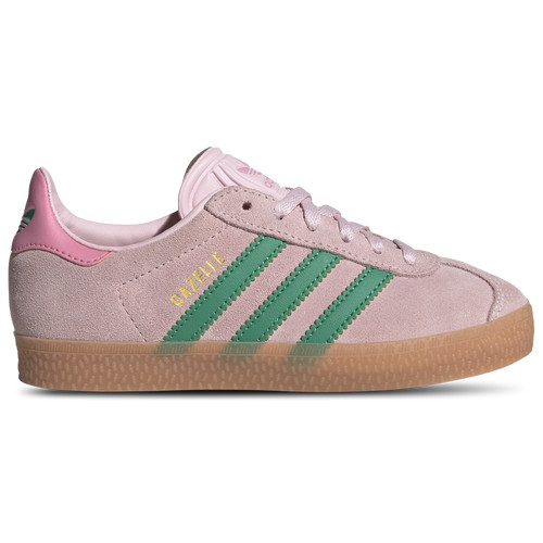 adidas adidas Originals Gazelle - Girls' Preschool Clear Pink/Court Green/Bliss Pink Size 1.0 | Champs Sports Canada