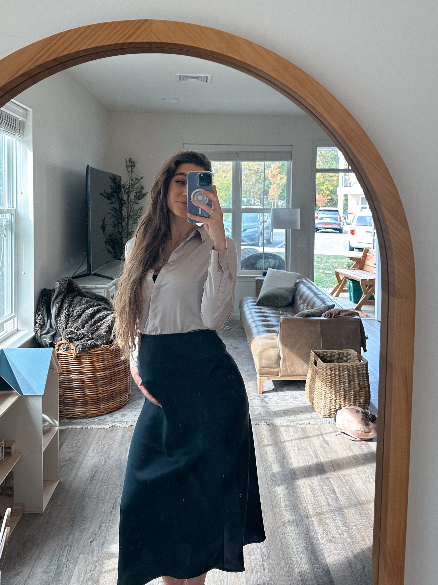 Fall bump friendly wedding guest outfit from Target 🤍🫶🏼

#LTKStyleTip #LTKBump