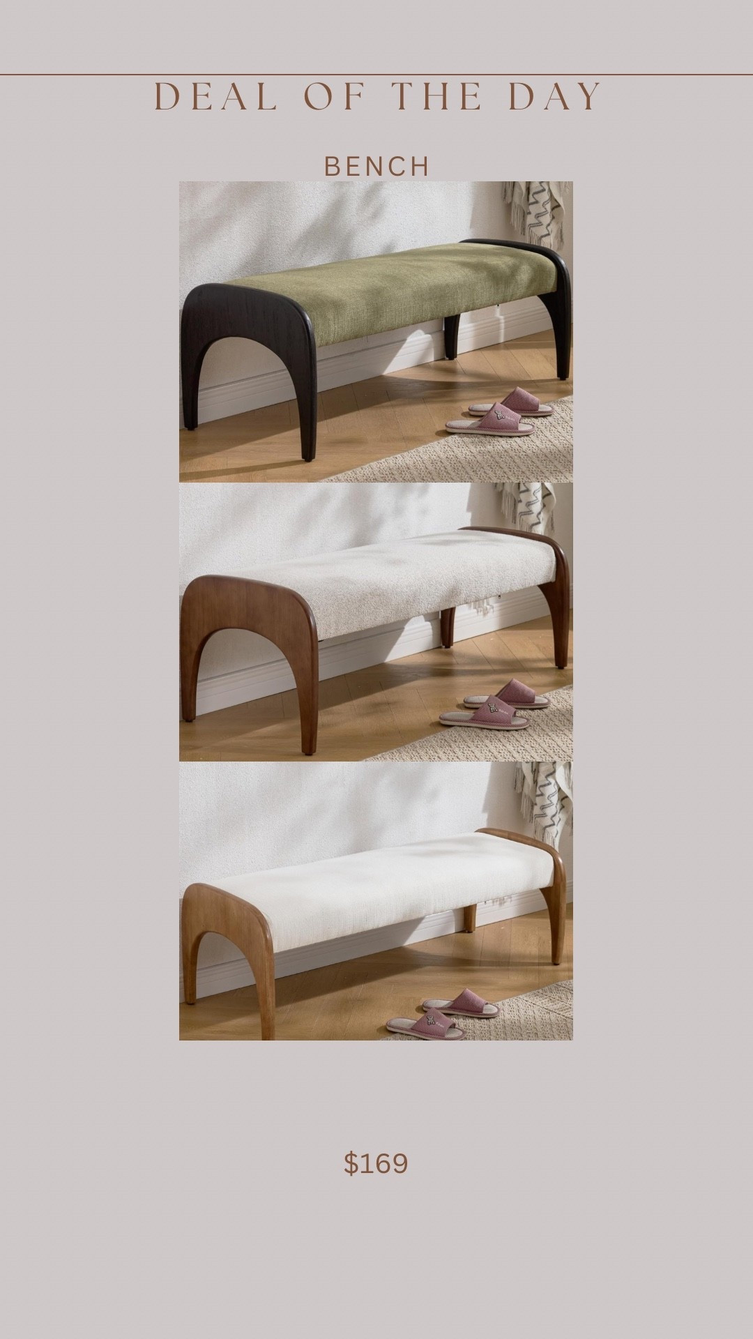 Brand new Amazon bench!!! Such a high end style! Love the legs 😍😍

#LTKHome #LTKSaleAlert #LTKStyleTip