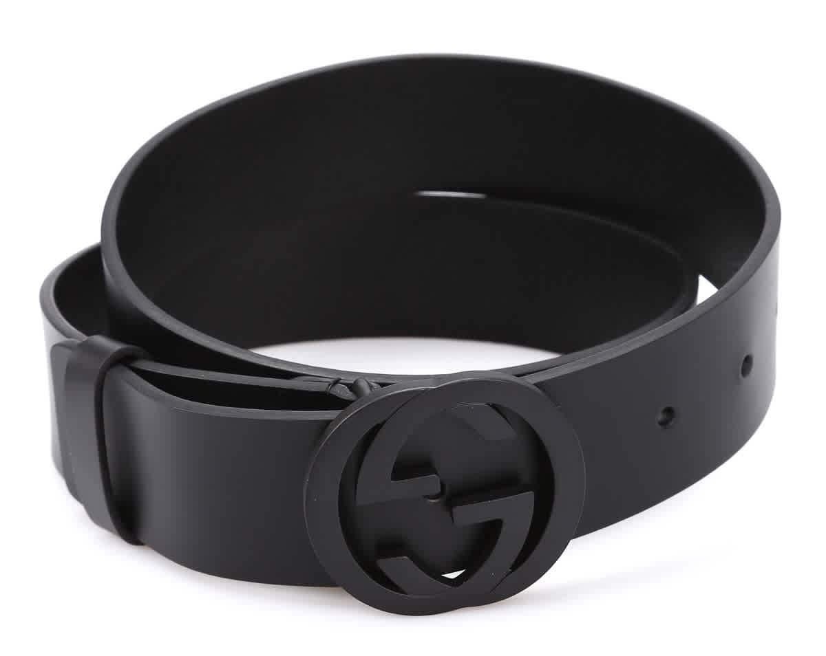 Gucci Mens Interlocking G Leather Belt | Jomashop.com & JomaDeals.com