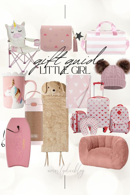 Little girl gift guide, Christmas gift guide, holiday gifts, kid gift guide, pink gifts, sleeping bag, Amazon gifts, girls luggage, kid camping chair, girls duffle bag

#LTKkids #LTKunder100 #LTKHoliday