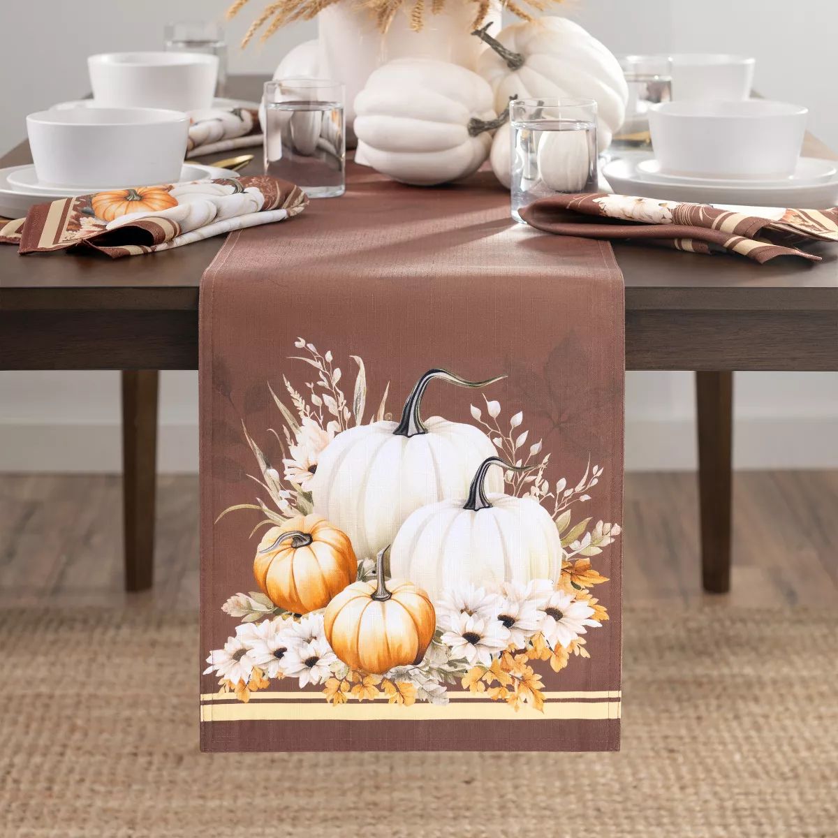 Wheatland Harvest Fall Table Runner - Multicolor - 13x70 - Elrene Home Fashions | Target