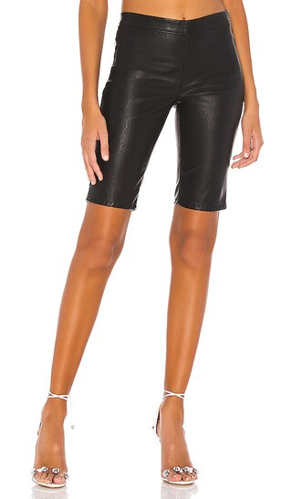 Vegan Leather Bike Short in Deja Boo | Revolve Clothing (Global)