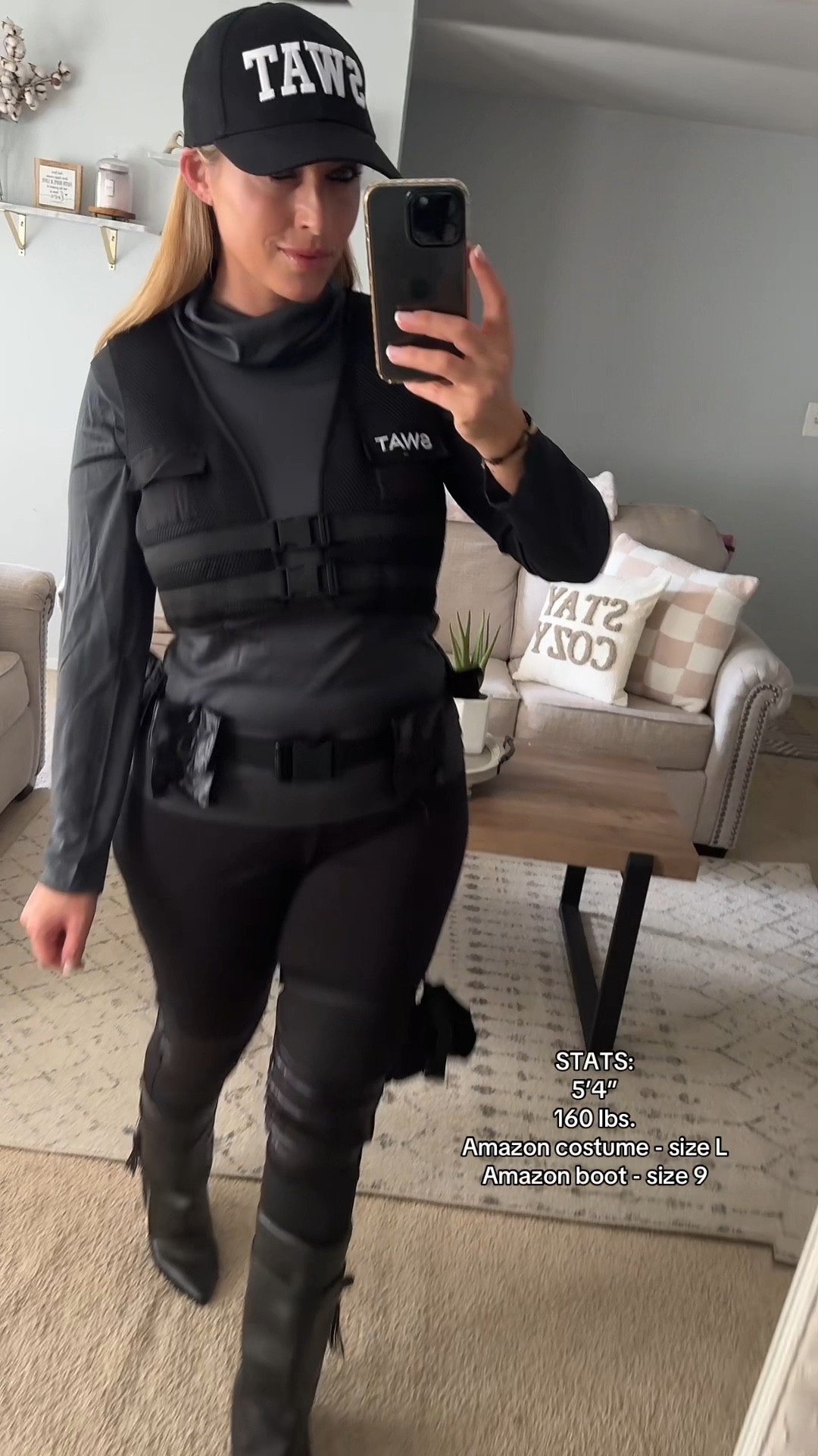 Halloween costume, wearing size large

#LTKHalloween #LTKMidsize #LTKFindsUnder50