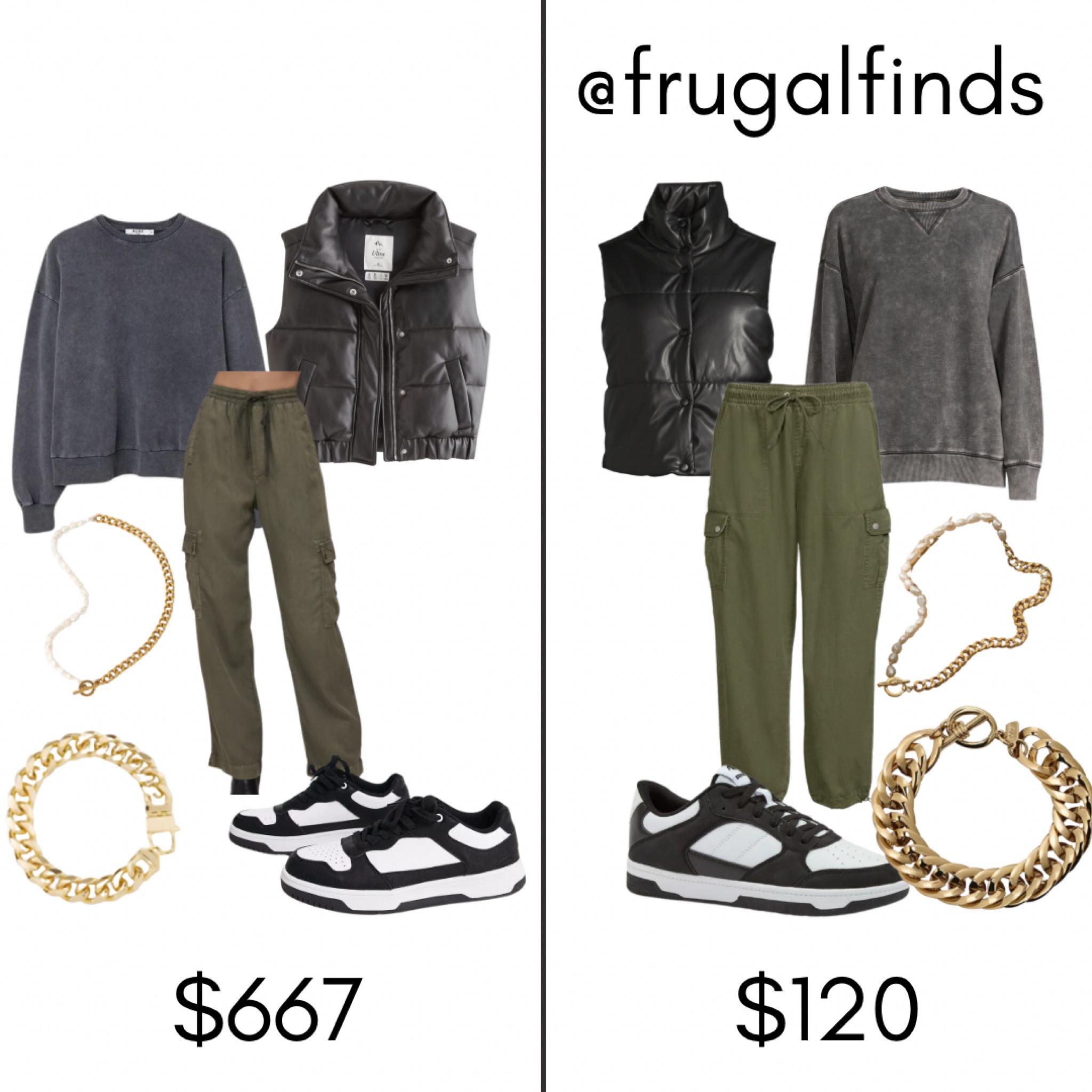The Look for Less featuring Wal•Mart! I knew the second I saw the faux leather puffer vest from Wal•Mart that I had to share it! The accessories are not from Wal•Mart but they’re great deals that are look alike of some expensive jewelry! Which is your fave?

#LTKfindsunder50 #LTKshoecrush #LTKstyletip