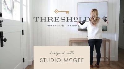Rossmoor Indoor/Outdoor Plaid Scatter Rug Tan - Threshold™ designed with Studio McGee | Target