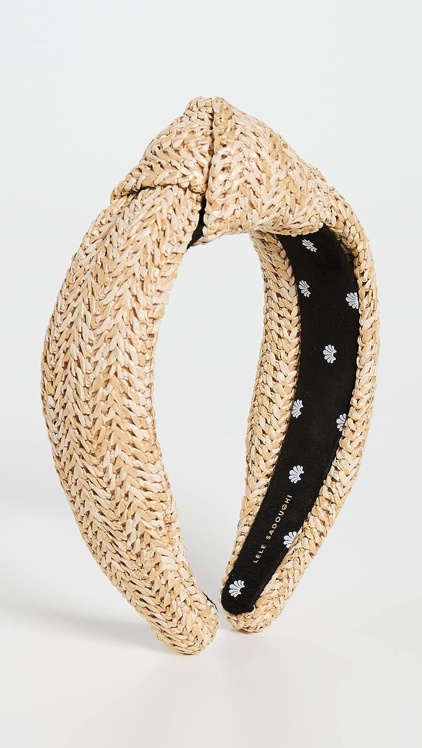 Lele Sadoughi Women's Raffia Knotted Headband | Amazon (US)