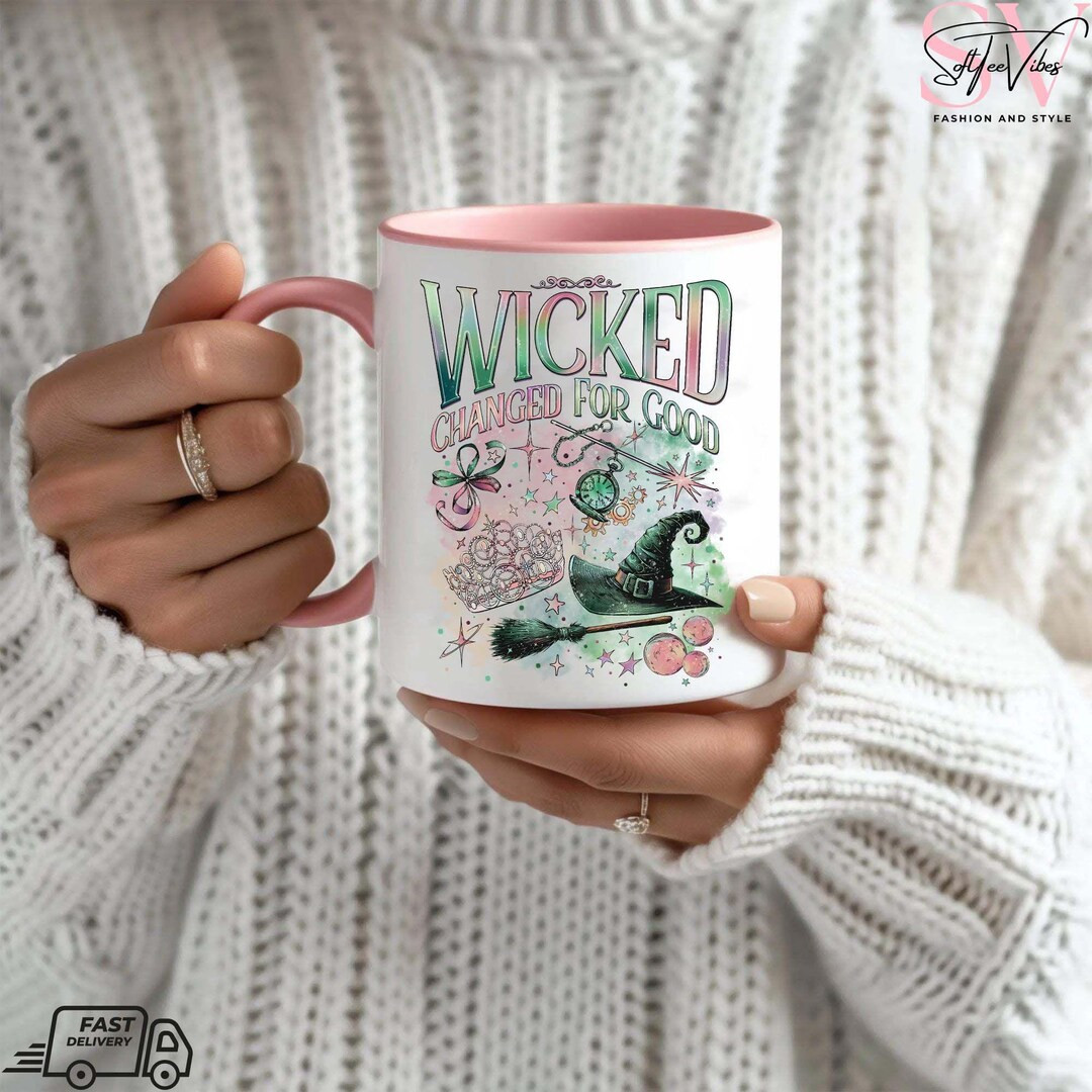 Wicked Changed for Good Mugs, Wicked Defy Gravity Mugs, Wizard of Oz Mugs, Wicked the Musical, Wi... | Etsy (US)