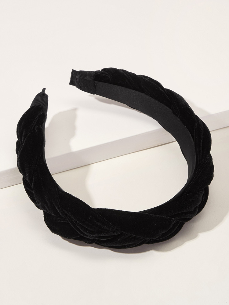 Velvet Braid Padded Headband 1pc | SHEIN