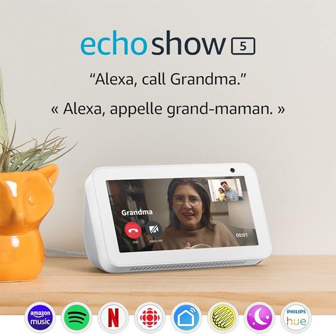 Echo Show 5 – Compact smart display with Alexa – Stay connected with video calling - Sandston... | Amazon (CA)