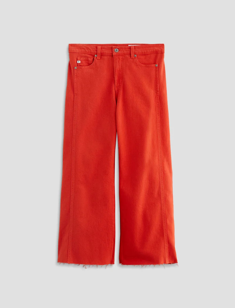 Saige Wide Leg Crop  Panel Jean | AG Jeans