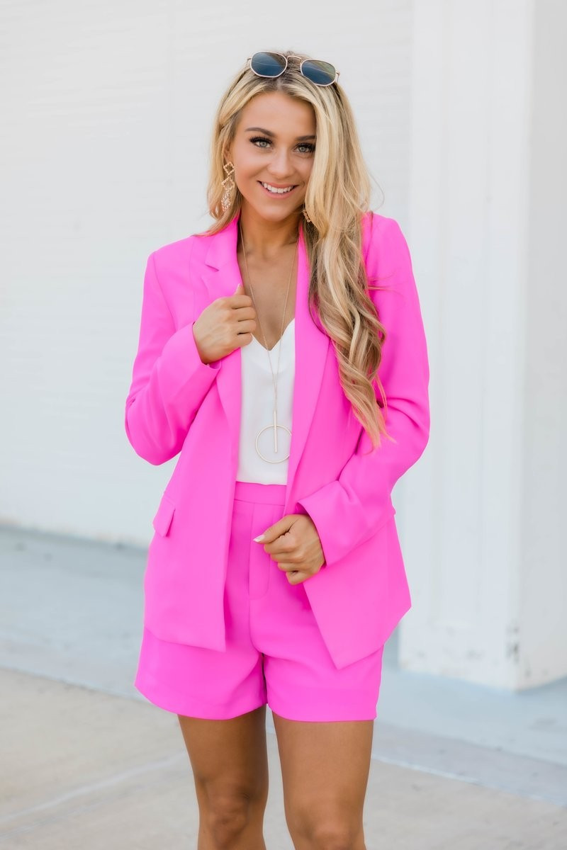 A New Vision Blazer Pink | The Pink Lily Boutique