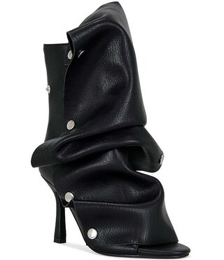 Birdsong Slouchy Hardware Detail Peep Toe Booties | Dillard's