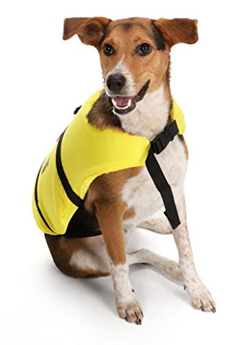 Seachoice Dog Life Vest, Adjustable Life Jacket for Dogs, w/Grab Handle, Yellow, Size XXS, Up to 6 Lbs. | Amazon (US)