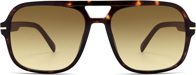 Retro Trendy Square Aviator Sunglasses Womens Mens 70s Classic Vintage Oversized Sun Glasses AR82... | Amazon (US)