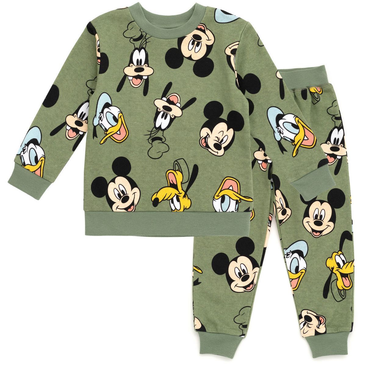 Disney Mickey Mouse Goofy Donald Duck Pluto Baby Fleece Pullover T-Shirt and Pants Infant | Target