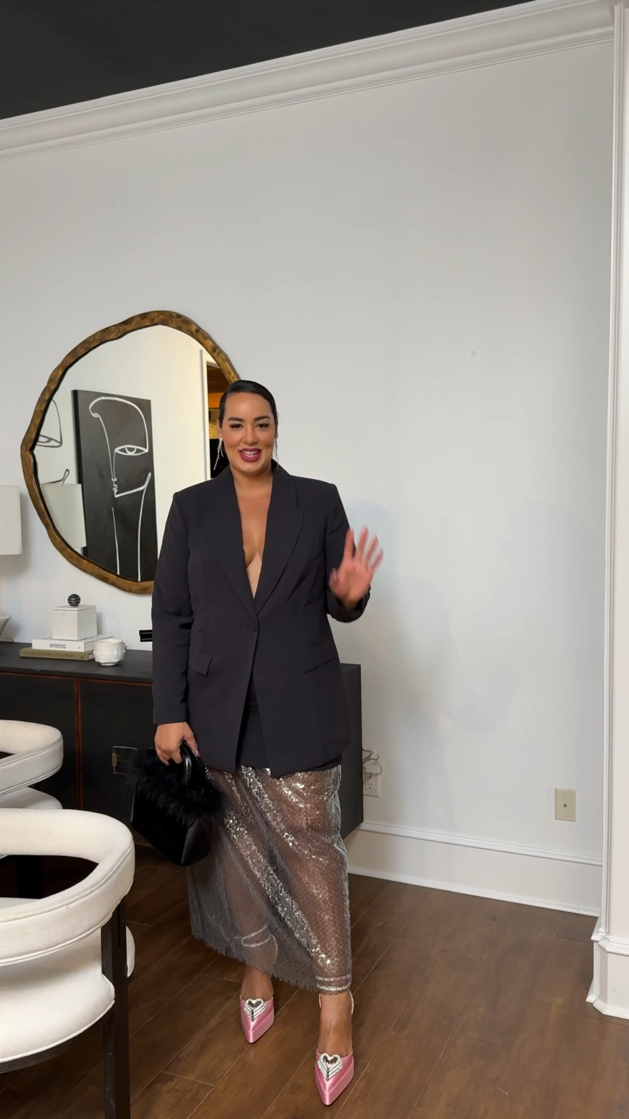 Chic valentines day look to try. The skirt is on sale I’m wearing 16 in the blazer(runs large)  and skirt

#LTKFindsUnder100 #LTKSaleAlert #LTKPlusSize