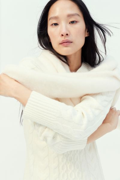 Cable-knit Dress - Cream - Ladies | H&M US | H&M (US + CA)