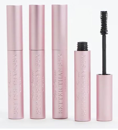 S A L E  alert 🚨 

4 tubes for only $39 (usually $28 each!!) 

Better Than Sex Mascara by Too Faced is my ride or die mascara 🙌🏻

#qvc #toofaced #beauty #betterthansex #makeupsale #beautysale #mascara 

#LTKsalealert #LTKunder50 #LTKbeauty