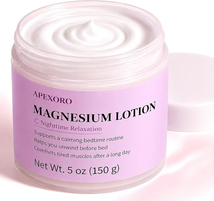 Magnesium Lotion for Nighttime Relaxation, Lavender Magnesium Sleep Cream & Body Lotion, Nighttim... | Amazon (US)