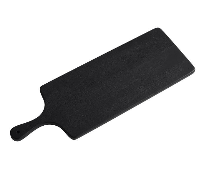 Chateau Acacia Wood Cheese Board, Large - Black | Pottery Barn (US)
