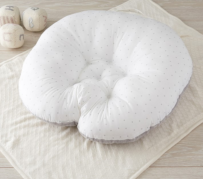 Gray Pin Dot Boppy® Newborn Lounger | Pottery Barn Kids