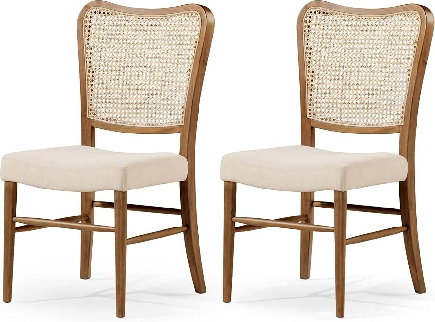 Maven Lane Vera Traditional Wooden Armless Kitchen Dining Room Chair in Antiqued Natural Finish w... | Amazon (US)