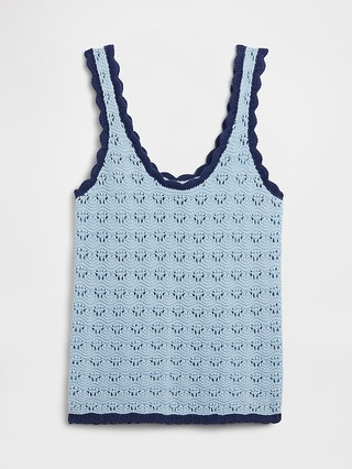 Crochet Scoopneck Tank Top | Gap Factory