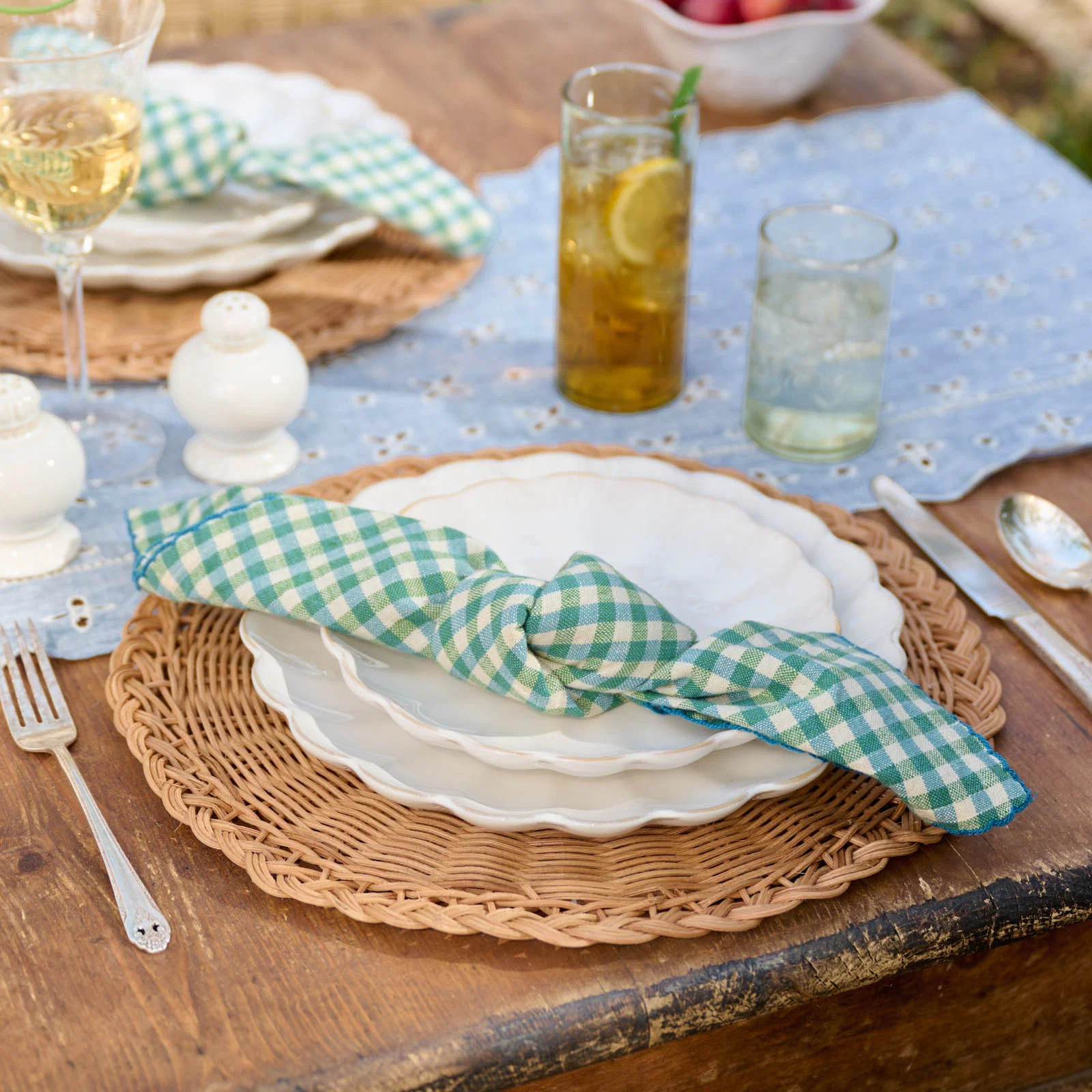 Meadow Check Napkin Set of 4 | Magnolia