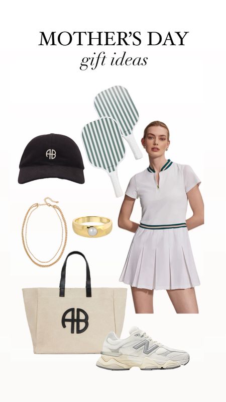 Mother’s Day gift ideas continued. 

Pickle ball , tennis dress , a pinky ring I’ve been eyeing and ANINE BING.

#LTKstyletip #LTKActive #LTKGiftGuide