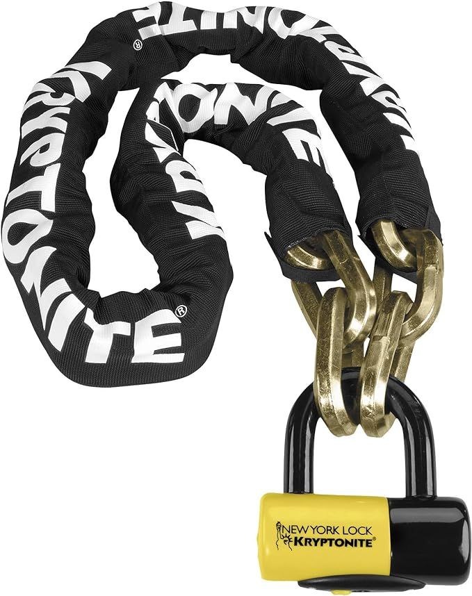 Kryptonite 5ft. Fahgettaboudit Chain and New York Disc Lock | Amazon (US)