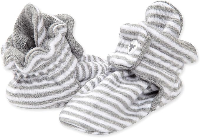 Burt's Bees Baby Unisex Baby Booties, Organic Cotton Adjustable Infant Shoes | Amazon (US)