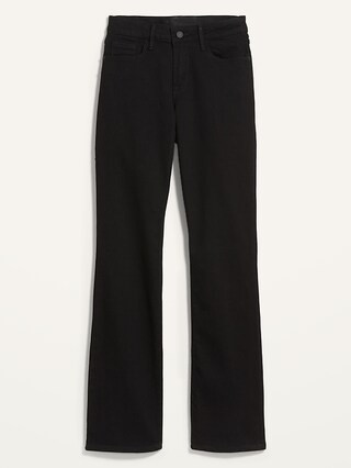 Mid-Rise Kicker Boot-Cut Black Jeans for Women | Old Navy (US)