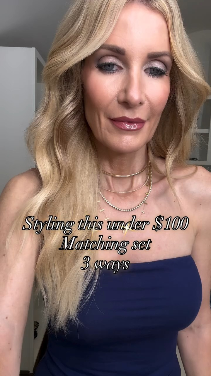 Under $100 and styled three chic ways — this navy matching set is a must-have ✨

Look 1: Worn as a set with the strapless top + matching skirt. It’s incredibly soft, wrinkle-free, and so comfortable. The navy shade feels elevated, and the side slit adds just the right amount of tasteful sexiness. Perfect for date night or a girls’ night out.

Look 2: I paired the strapless top with these ribcage high-waisted ivory wide-leg jeans (only $110) SO flattering and such a fresh, modern combo.

Look 3: I styled the skirt with a classic white button-down (this one is under $50). You truly can’t go wrong with this timeless pairing—it’s effortless and polished.

Everything in this edit looks way more expensive than it actually is 🙌🏼

Fit details:
• Wearing XS in the top and skirt (true to size)
• Wearing size 24 in the denim, but they run small—I recommend sizing up (I should’ve done a 25) 

 

#LTKootd #LTKSeasonal #LTKOver40