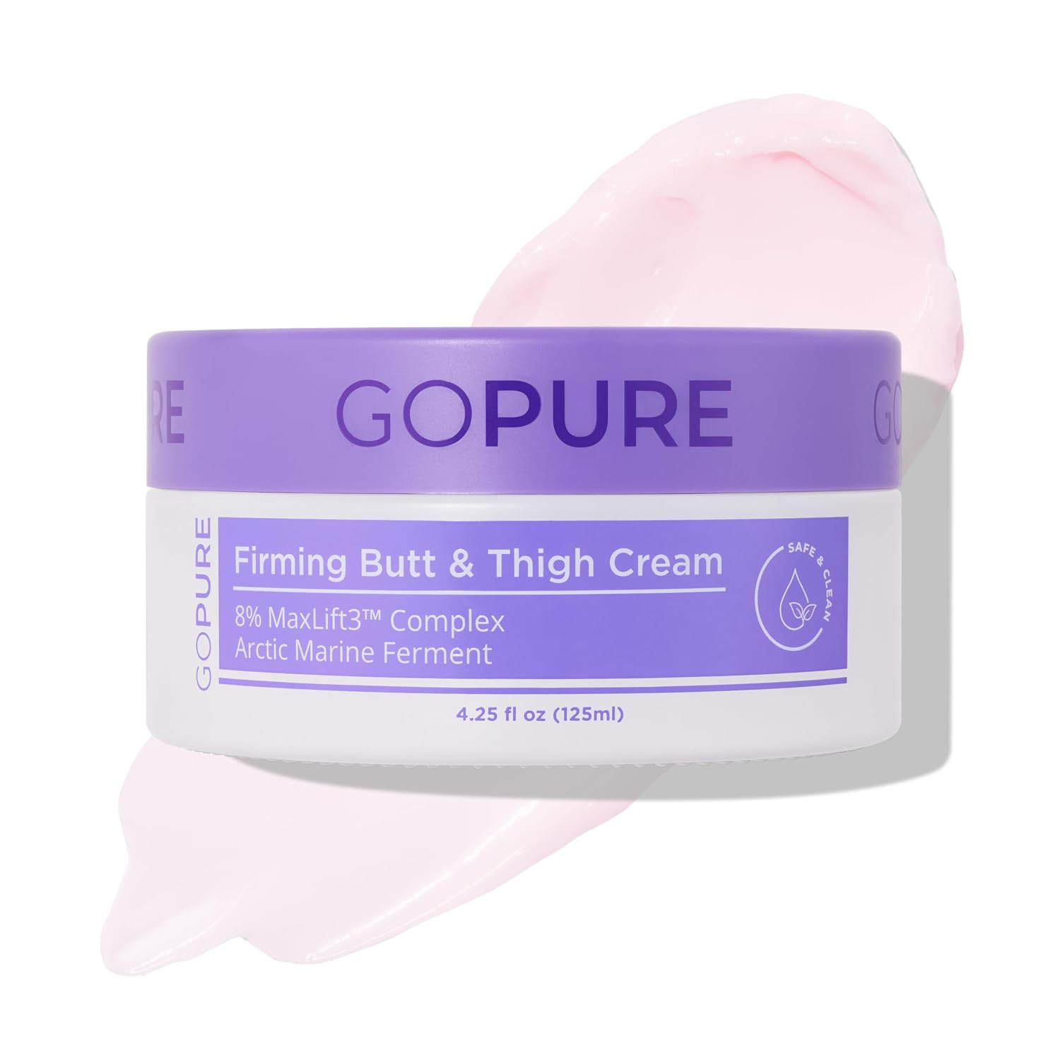 goPure Firming Butt & Thigh Cream - Skin Tightening Cream for Body with 8% MaxLift3 Complex - Vis... | Amazon (US)