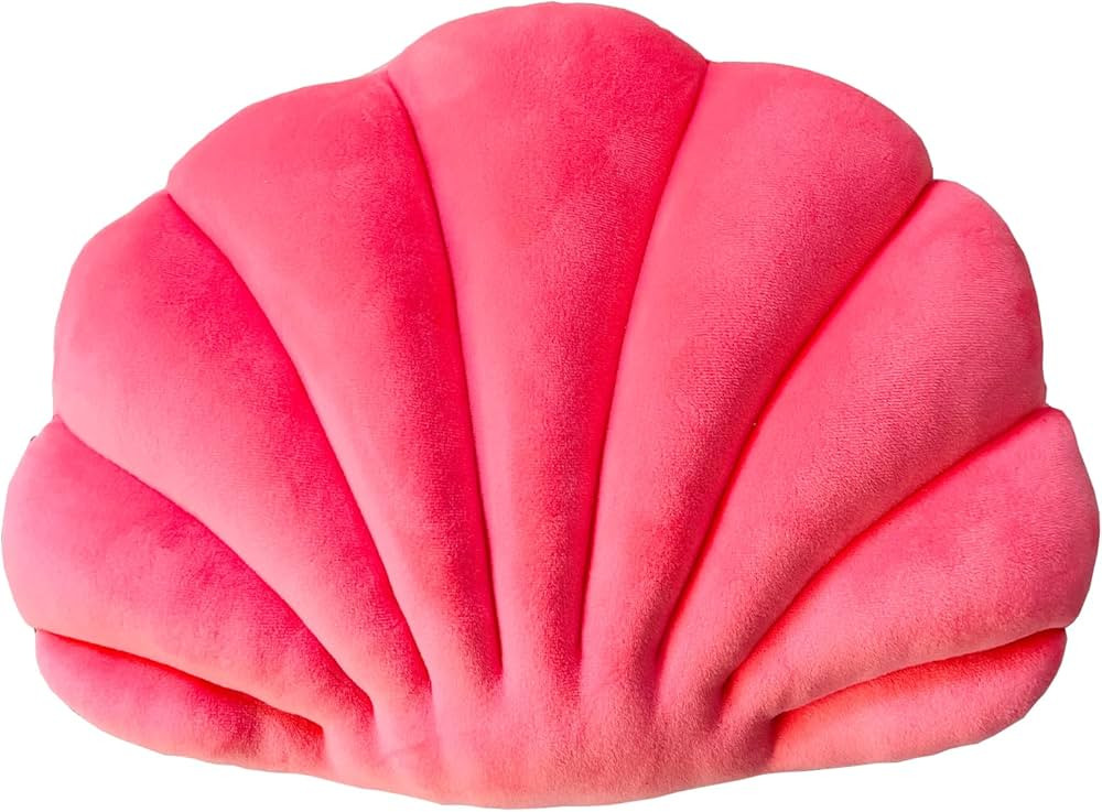 YRXRUS Seashell Pillow, Peach Pink Shell Shaped Pillow, Outdoor Indoor Room Decor, Ocean Series V... | Amazon (US)