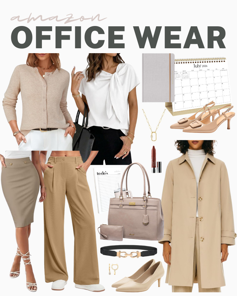 Browsing for cool outfits for the office? This blouse from Dokotoo has a cute knot neckline you’ll love. The Orolay trench coat is an awesome find, too. LOVEVOOK’s laptop tote remains an Amazon’s Choice this week. This collection also includes stylish footwear from ZURIN and Coutgo.

#LTKSeasonal #LTKSaleAlert #LTKTravel
 

 