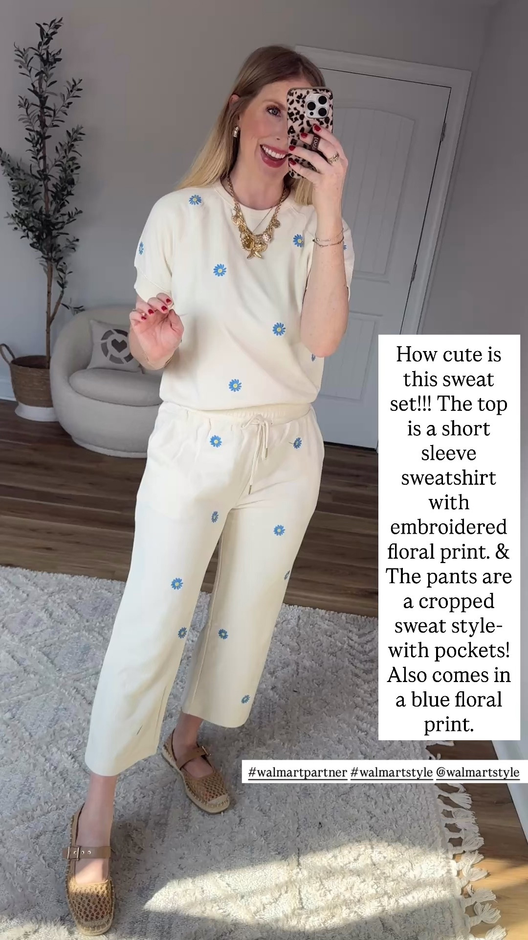 Weekend Walmart Wins try-on
Floral embroidered short sleeve sweatshirt- small
Cropped sweat pants- small
Striped denim jacket- small 

#walmartpartner #walmartstyle @walmartstyle

#LTKootd #LTKgrwm #LTKmomlife