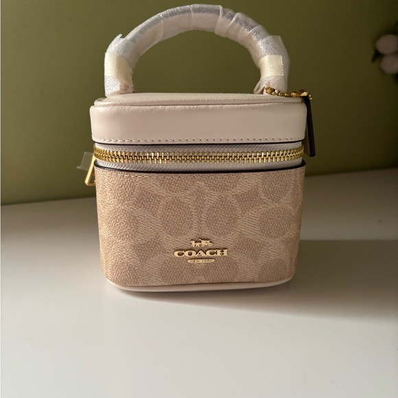 Coach Mini Bag in Cream and Tan | Poshmark