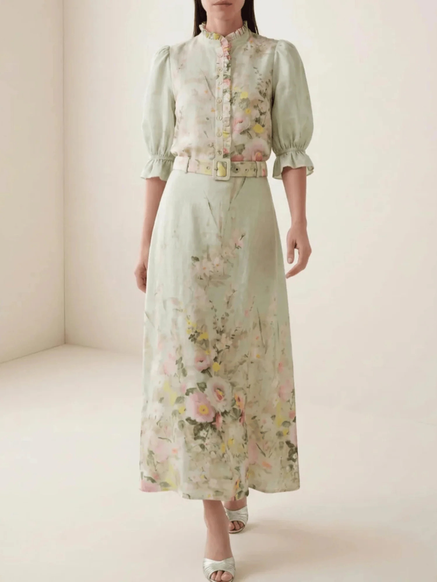 Linen Maxi Skirt in Harmony | Beau & Ro