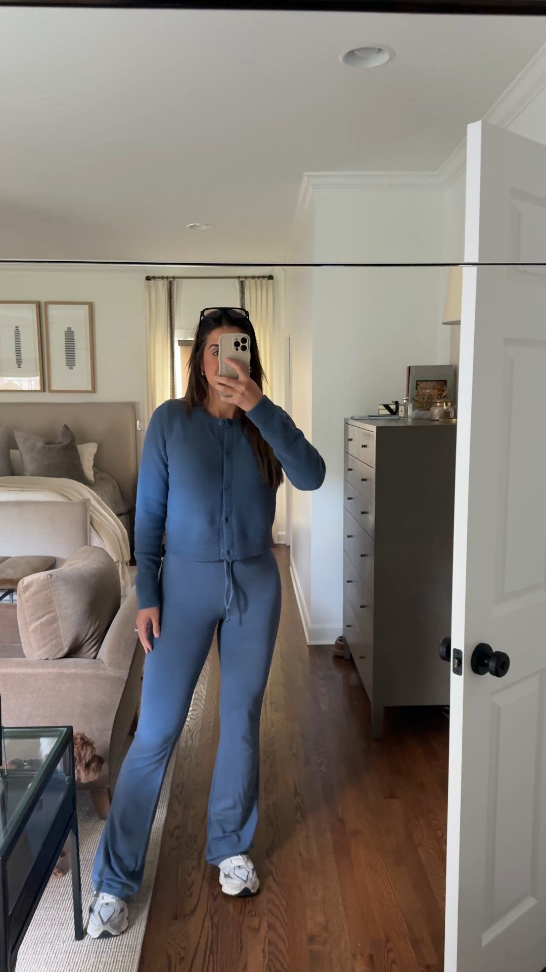 Alo loungewear, flare leggings, cardigan sweater, fall outfit 

#LTKActive #LTKSeasonal